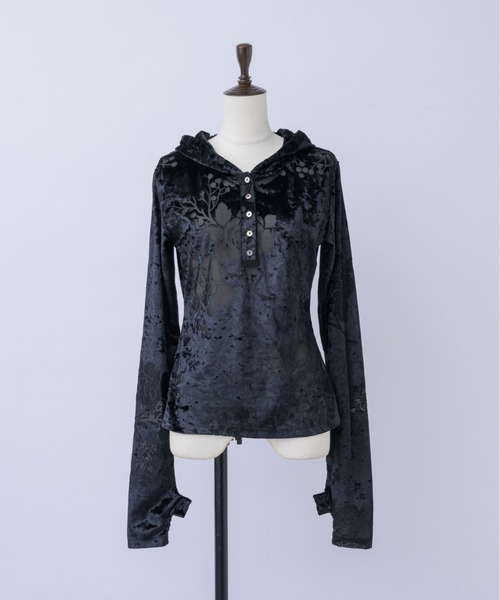 igi ベロアフーディー OPAL VELOUR HOODIE TEE / ベロアフーディー（パーカー）｜igi