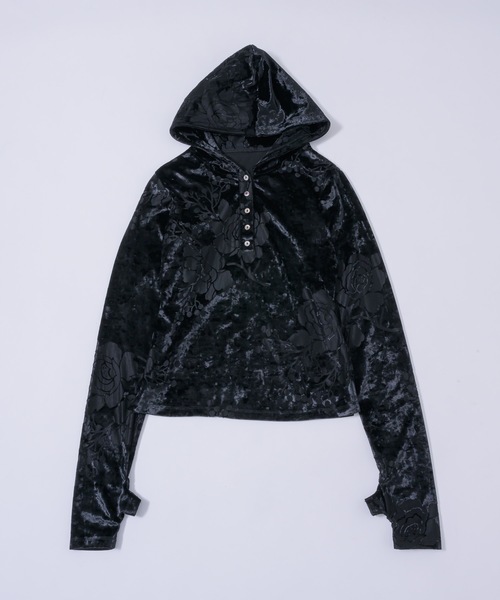 igi ベロアフーディー OPAL VELOUR HOODIE TEE / ベロアフーディー（パーカー）｜igi
