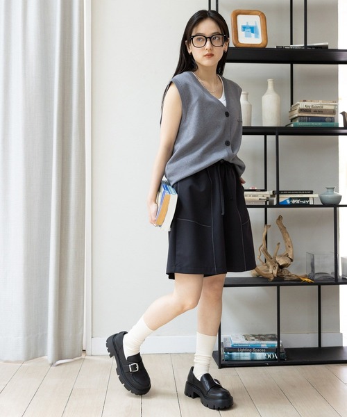 RAGEBLUE（レイジブルー）の「抗菌・防臭/トラックソール厚底コインローファー（ローファー・レディース・ブラック/その他8/ブラウン・MEDIUM/LARGE）」の22枚目の写真