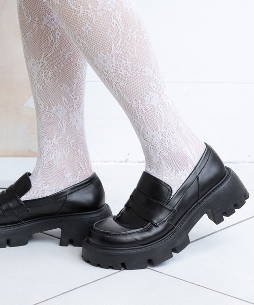 RAGEBLUE（レイジブルー）の「抗菌・防臭/トラックソール厚底コインローファー（ローファー・レディース・ブラック/その他8/ブラウン・MEDIUM/LARGE）」の18枚目の写真