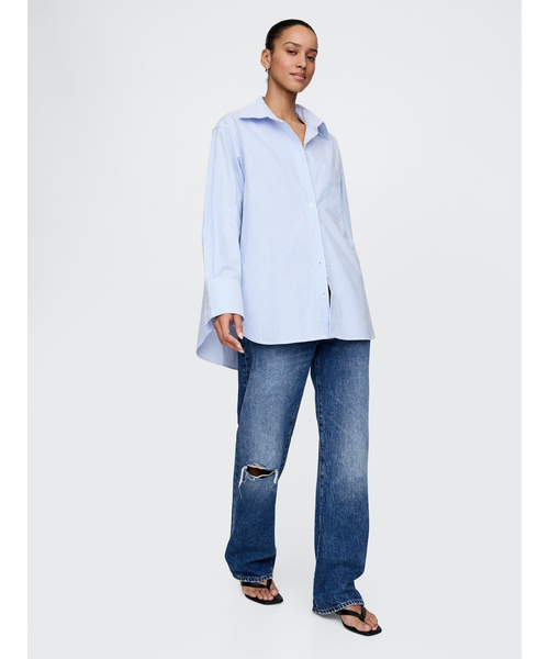 セール】オーガニックコットン オックスフォード ビッグシャツ（シャツ