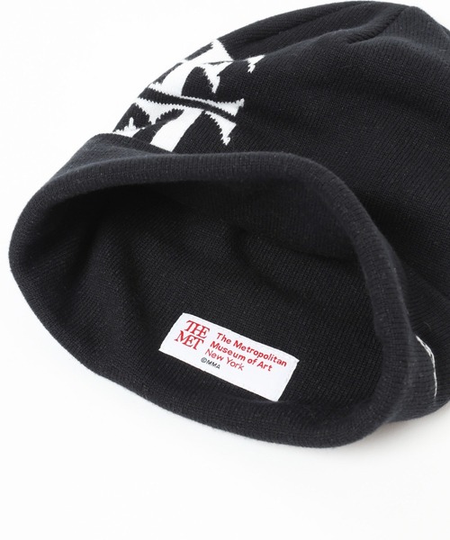 LOWRYS FARM（ローリーズファーム）の「ＴＨＥＭＥＴ　ＫＮＩＴ　ＮＥ　283952（ニットキャップ/ビーニー・レディース・ホワイト/ブラック・FREE）」の6枚目の写真