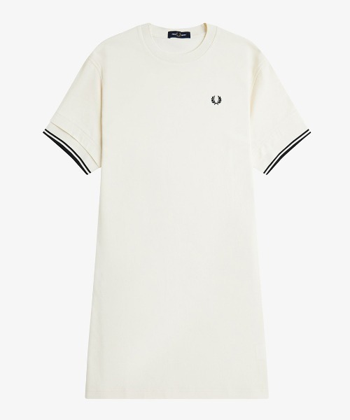 セール】Tipped Pique T-Shirt Dress／ティップラインTシャツ