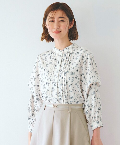 grove(グローブ)の「2WAYタックスリーブブラウス(シャツ/ブラウス・レディース・ピンク/オフホワイト/ホワイト系3・01/02/03/04/05)」の2枚目の写真