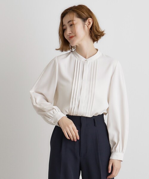 grove(グローブ)の「2WAYタックスリーブブラウス(シャツ/ブラウス・レディース・ピンク/オフホワイト/ホワイト系3・01/02/03/04/05)」の1枚目の写真