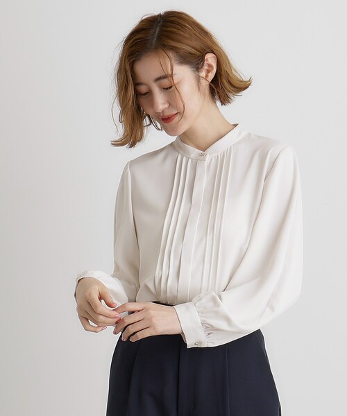 grove(グローブ)の「2WAYタックスリーブブラウス(シャツ/ブラウス・レディース・ピンク/オフホワイト/ホワイト系3・01/02/03/04/05)」の21枚目の写真