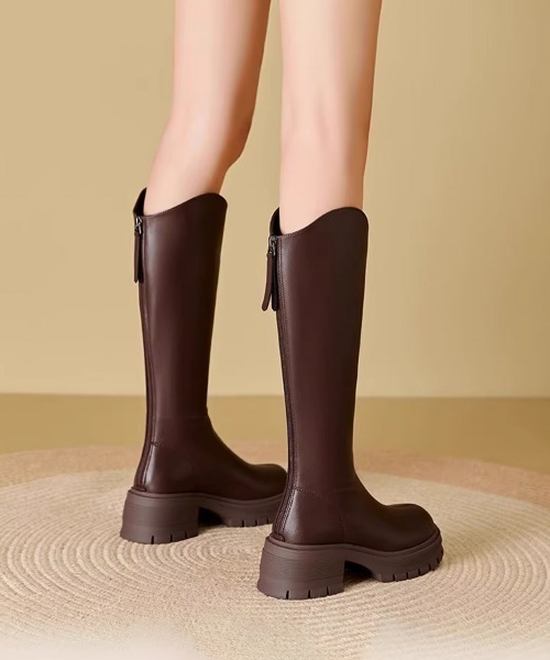 Miniministore(ミニミニストア)の「ロングブーツ 厚底ブーツレディース韓国風(ブーツ・レディース・ブラック/ブラウン・25.0cm/24.0cm/23.0cm/24.5cm/23.5cm/22.5cm)」の12枚目の写真