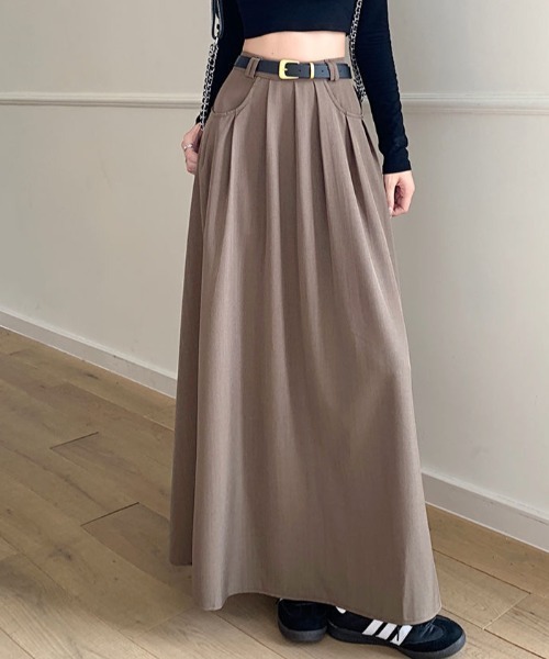 Per sist ence（パーシエンス）の「Aラインロングスカート（スカート・レディース・ブラック/ブラウン/ホワイト・LARGE/MEDIUM）」の10枚目の写真