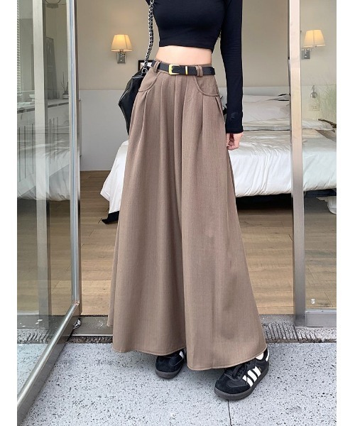 Per sist ence（パーシエンス）の「Aラインロングスカート（スカート・レディース・ブラック/ブラウン/ホワイト・LARGE/MEDIUM）」の18枚目の写真