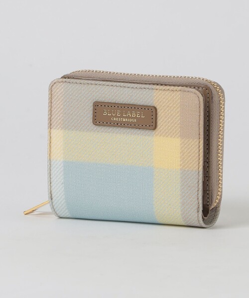 【新品/未使用】シービークレストブリッジ　ブルーレーベル　完売品 セール】クレストブリッジチェックPVC二つ折り財布（財布