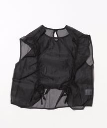 TARKER | シャーリングシアー素材トップス(シャツ/ブラウス)