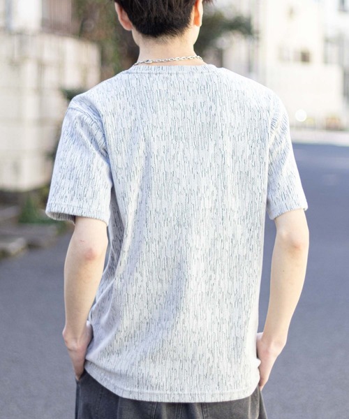 Mossimo（モッシモ）の「MOSSIMO ブロークンストライプT（Tシャツ/カットソー・メンズ・ホワイト×ブラック/チャコールグレー×ブラック・S/M/L/XL）」の6枚目の写真