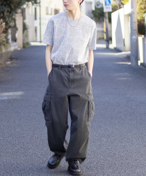 Mossimo（モッシモ）の「MOSSIMO ブロークンストライプT（Tシャツ/カットソー・メンズ・ホワイト×ブラック/チャコールグレー×ブラック・S/M/L/XL）」の8枚目の写真