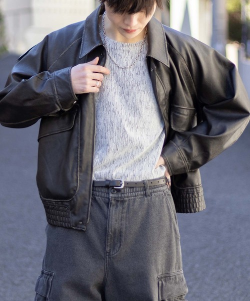 Mossimo（モッシモ）の「MOSSIMO ブロークンストライプT（Tシャツ/カットソー・メンズ・ホワイト×ブラック/チャコールグレー×ブラック・S/M/L/XL）」の10枚目の写真