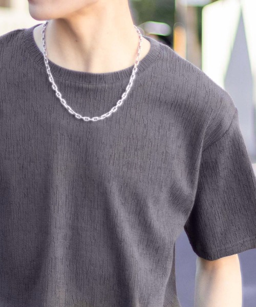 Mossimo（モッシモ）の「MOSSIMO ブロークンストライプT（Tシャツ/カットソー・メンズ・ホワイト×ブラック/チャコールグレー×ブラック・S/M/L/XL）」の14枚目の写真