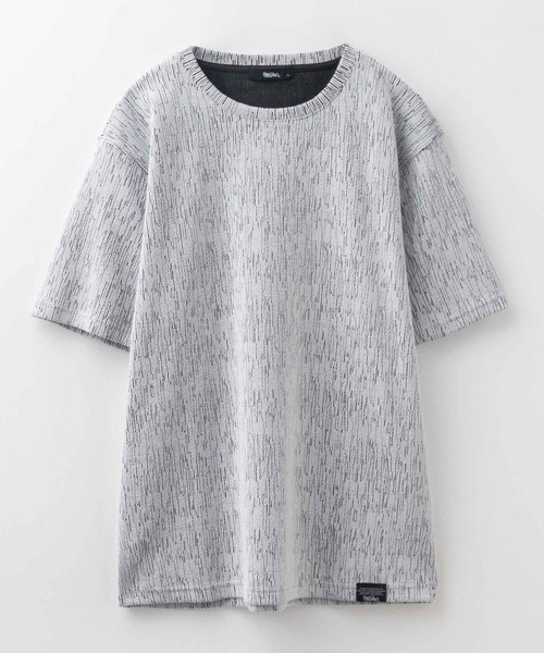 Mossimo（モッシモ）の「MOSSIMO ブロークンストライプT（Tシャツ/カットソー・メンズ・ホワイト×ブラック/チャコールグレー×ブラック・S/M/L/XL）」の19枚目の写真