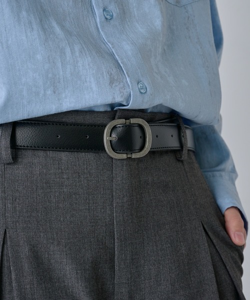 COLONY 2139（コロニートゥーワンスリーナイン）の「オーバルバックルベルト（ベルト・メンズ・ブラック・FREE）」の8枚目の写真