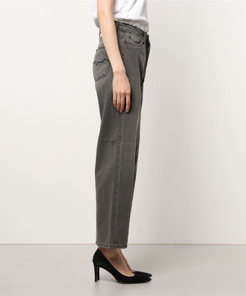 London Denim（ロンドンデニム）の「London Denm (Grange) Straight Loose boys cut/ ストレート ボーイフレンドデニム（デニムパンツ・レディース・グレー系その他/ライトグレー/ブラック・S/M/L/LL）」の19枚目の写真