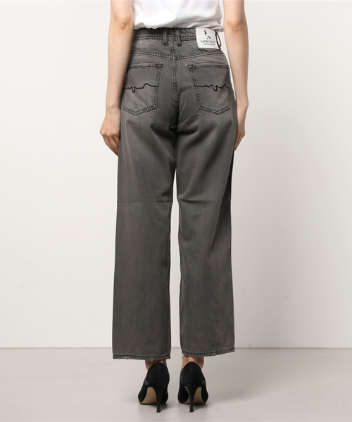 London Denim（ロンドンデニム）の「London Denm (Grange) Straight Loose boys cut/ ストレート ボーイフレンドデニム（デニムパンツ・レディース・グレー系その他/ライトグレー/ブラック・S/M/L/LL）」の18枚目の写真