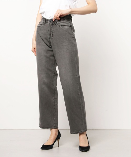 London Denim（ロンドンデニム）の「London Denm (Grange) Straight Loose boys cut/ ストレート ボーイフレンドデニム（デニムパンツ・レディース・グレー系その他/ライトグレー/ブラック・S/M/L/LL）」の17枚目の写真