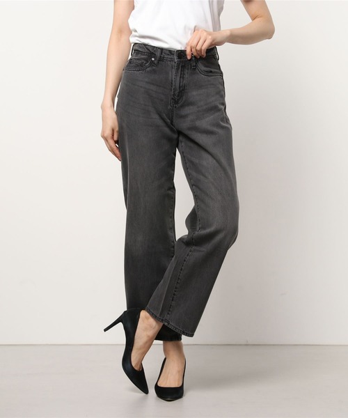 London Denim（ロンドンデニム）の「London Denm (Grange) Straight Loose boys cut/ ストレート ボーイフレンドデニム（デニムパンツ・レディース・グレー系その他/ライトグレー/ブラック・S/M/L/LL）」の20枚目の写真