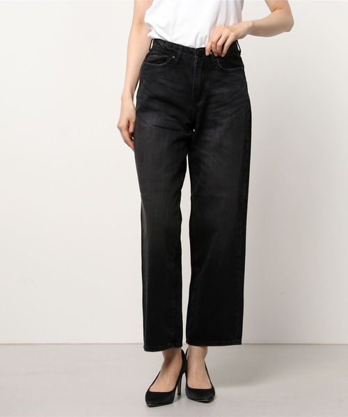 London Denim（ロンドンデニム）の「London Denm (Grange) Straight Loose boys cut/ ストレート ボーイフレンドデニム（デニムパンツ・レディース・グレー系その他/ライトグレー/ブラック・S/M/L/LL）」の16枚目の写真