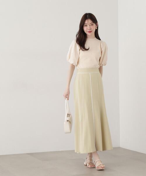 PROPORTION BODY DRESSING(プロポーションボディドレッシング)の「フロントスリットマーメイドスカート / 1215120304(スカート・レディース・ベージュ/イエロー/ダークグレー・SMALL/MEDIUM)」の18枚目の写真