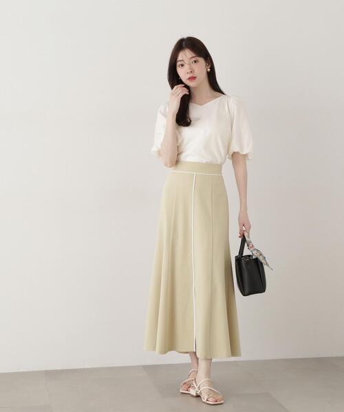 PROPORTION BODY DRESSING(プロポーションボディドレッシング)の「フロントスリットマーメイドスカート / 1215120304(スカート・レディース・ベージュ/イエロー/ダークグレー・SMALL/MEDIUM)」の20枚目の写真