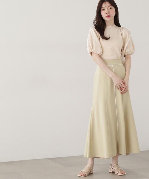 PROPORTION BODY DRESSING(プロポーションボディドレッシング)の「フロントスリットマーメイドスカート / 1215120304(スカート・レディース・ベージュ/イエロー/ダークグレー・SMALL/MEDIUM)」の3枚目の写真