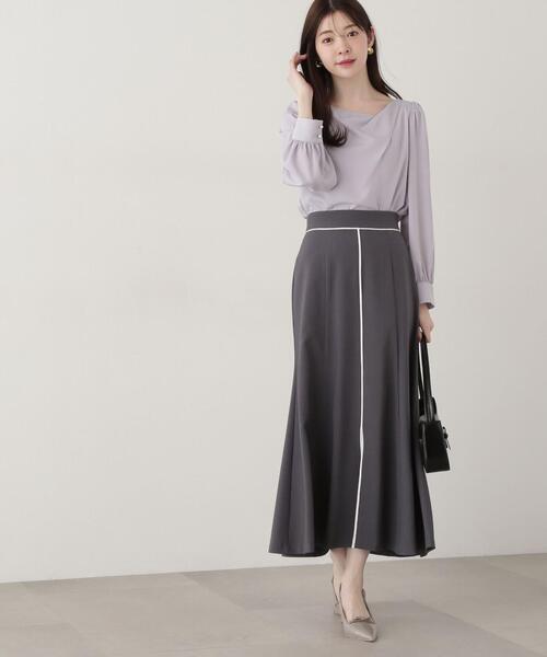 PROPORTION BODY DRESSING(プロポーションボディドレッシング)の「フロントスリットマーメイドスカート / 1215120304(スカート・レディース・ベージュ/イエロー/ダークグレー・SMALL/MEDIUM)」の2枚目の写真