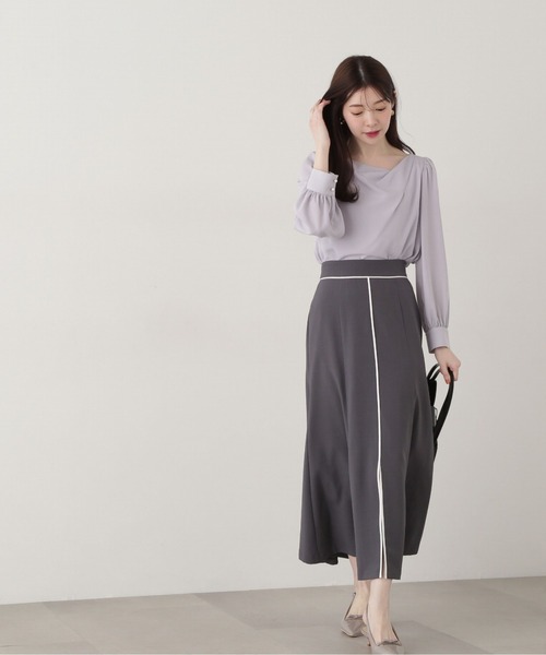 PROPORTION BODY DRESSING(プロポーションボディドレッシング)の「フロントスリットマーメイドスカート / 1215120304(スカート・レディース・ベージュ/イエロー/ダークグレー・SMALL/MEDIUM)」の6枚目の写真