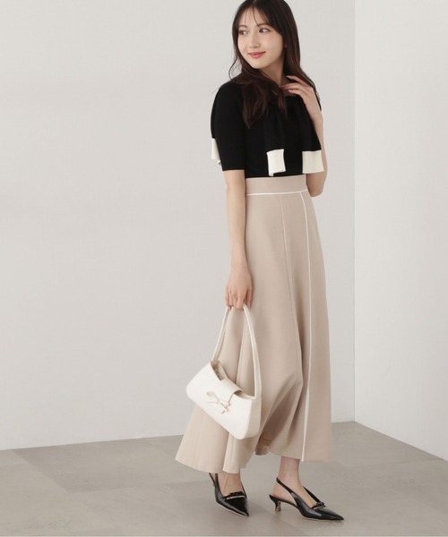 PROPORTION BODY DRESSING(プロポーションボディドレッシング)の「フロントスリットマーメイドスカート / 1215120304(スカート・レディース・ベージュ/イエロー/ダークグレー・SMALL/MEDIUM)」の9枚目の写真