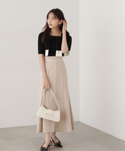 PROPORTION BODY DRESSING(プロポーションボディドレッシング)の「フロントスリットマーメイドスカート / 1215120304(スカート・レディース・ベージュ/イエロー/ダークグレー・SMALL/MEDIUM)」の11枚目の写真