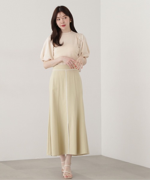 PROPORTION BODY DRESSING(プロポーションボディドレッシング)の「フロントスリットマーメイドスカート / 1215120304(スカート・レディース・ベージュ/イエロー/ダークグレー・SMALL/MEDIUM)」の14枚目の写真