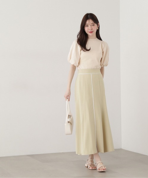 PROPORTION BODY DRESSING(プロポーションボディドレッシング)の「フロントスリットマーメイドスカート / 1215120304(スカート・レディース・ベージュ/イエロー/ダークグレー・SMALL/MEDIUM)」の15枚目の写真
