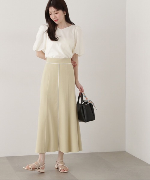 PROPORTION BODY DRESSING(プロポーションボディドレッシング)の「フロントスリットマーメイドスカート / 1215120304(スカート・レディース・ベージュ/イエロー/ダークグレー・SMALL/MEDIUM)」の16枚目の写真