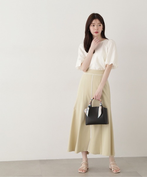 PROPORTION BODY DRESSING(プロポーションボディドレッシング)の「フロントスリットマーメイドスカート / 1215120304(スカート・レディース・ベージュ/イエロー/ダークグレー・SMALL/MEDIUM)」の19枚目の写真