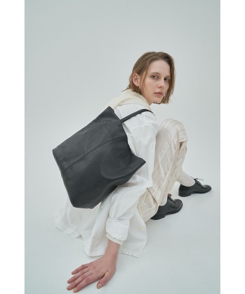 【U/遊】ゴートレザー2WAY TOTEBAG /山羊革 /本革
