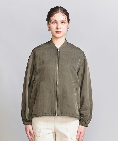 BEAUTY&YOUTH UNITED ARROWS（ビューティーアンドユースユナイテッドアローズ）の「ナイロンツイル ジップブルゾン（ブルゾン・レディース・オフホワイト/オリーブ/ダークグレー・S/M）」の11枚目の写真