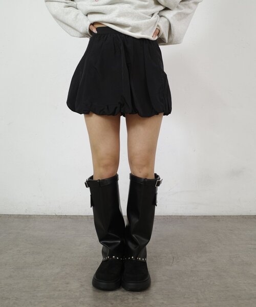 WHO'S WHO gallery（フーズフーギャラリー）の「バルーンスカート（スカート・レディース・グレー/ホワイト/ブラック/ブラック系その他・FREE）」の9枚目の写真