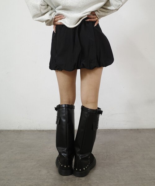 WHO'S WHO gallery（フーズフーギャラリー）の「バルーンスカート（スカート・レディース・グレー/ホワイト/ブラック/ブラック系その他・FREE）」の11枚目の写真