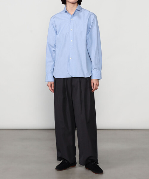 nicholson&nicholson(ニコルソンアンドニコルソン)の「nicholson & nicholson | 〈別注〉ワイドドローコードパンツ WOMEN(その他パンツ・レディース・ブラウン/ネイビー・38)」の13枚目の写真
