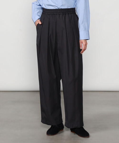 nicholson&nicholson(ニコルソンアンドニコルソン)の「nicholson & nicholson | 〈別注〉ワイドドローコードパンツ WOMEN(その他パンツ・レディース・ブラウン/ネイビー・38)」の14枚目の写真