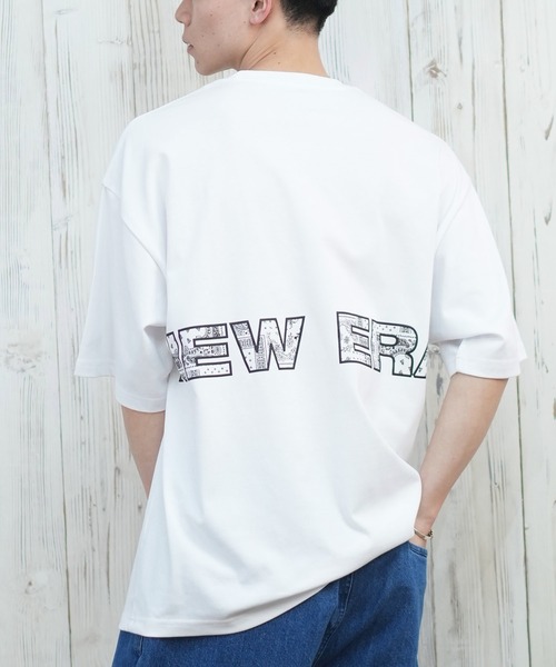NEW ERA（ニューエラ）の「【ムラサキスポーツ限定】NEW ERA/ニューエラ SS 半袖Tシャツ バックプリント 14670922/14670923/14670924（Tシャツ/カットソー・メンズ・ブラック/ホワイト/ストーン・XXL/M/L/XL）」の2枚目の写真