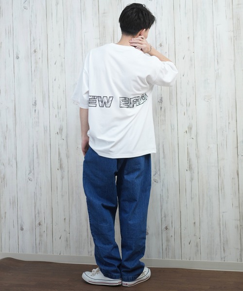 NEW ERA（ニューエラ）の「【ムラサキスポーツ限定】NEW ERA/ニューエラ SS 半袖Tシャツ バックプリント 14670922/14670923/14670924（Tシャツ/カットソー・メンズ・ブラック/ホワイト/ストーン・XXL/M/L/XL）」の9枚目の写真