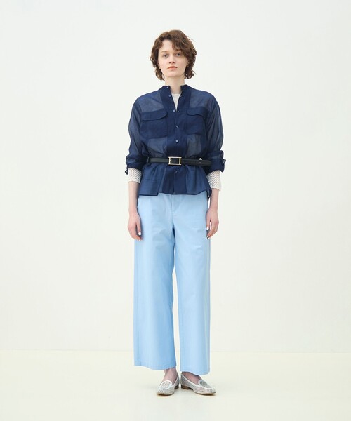 MACPHEE(マカフィー)の「コットンサージ ドローストリングパンツ(その他パンツ・レディース・ホワイト/カーキ/ライトピンク/ネイビー/ライトブルー・36/34/32/38)」の6枚目の写真