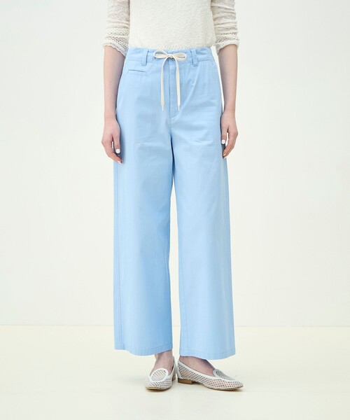 MACPHEE(マカフィー)の「コットンサージ ドローストリングパンツ(その他パンツ・レディース・ホワイト/カーキ/ライトピンク/ネイビー/ライトブルー・36/34/32/38)」の7枚目の写真