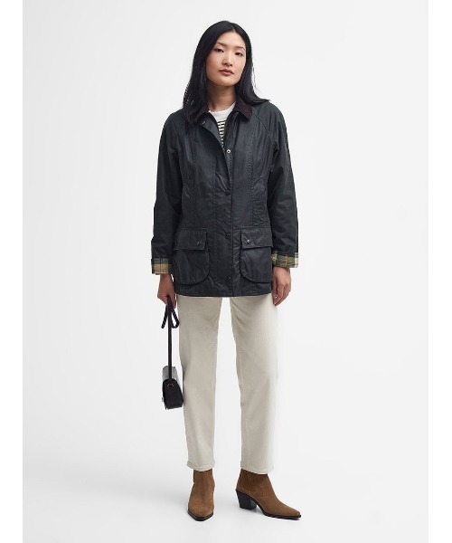 Barbour（バブアー）の「【BEADNELL / ビードネル】ワックス ジャケット（ブルゾン・レディース・グリーン/ブラック・10/8）」の10枚目の写真