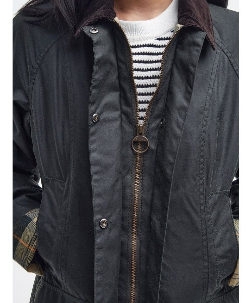 Barbour（バブアー）の「【BEADNELL / ビードネル】ワックス ジャケット（ブルゾン・レディース・グリーン/ブラック・10/8）」の14枚目の写真