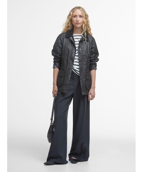 Barbour（バブアー）の「【BEADNELL / ビードネル】ワックス ジャケット（ブルゾン・レディース・グリーン/ブラック・10/8）」の4枚目の写真